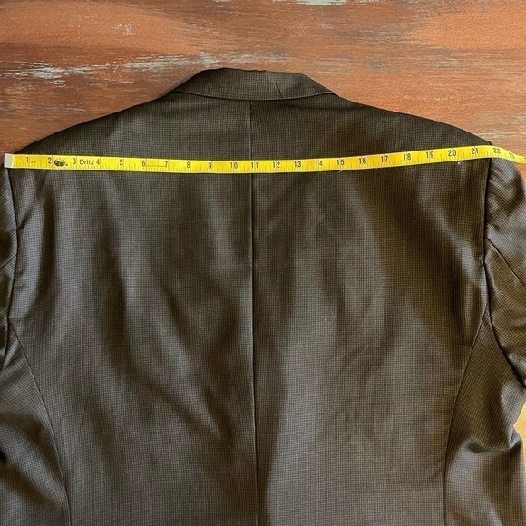 Ralph Lauren Men's Sport Jacket 02 Buttons Brown Plaid Size 48 Regular - Picture 9 of 9